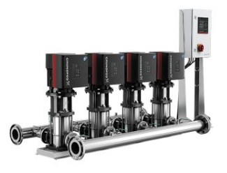 Pressure booster set with multiple pumps